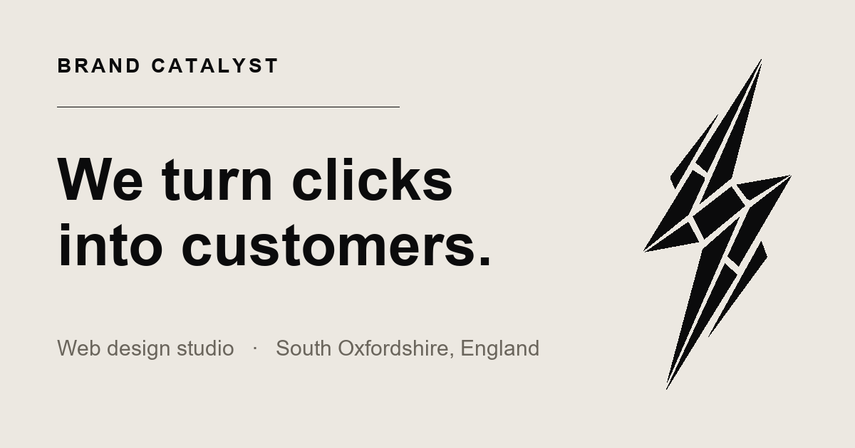 Brand Catalyst — Web Design & SEO for Local Businesses | South Oxfordshire